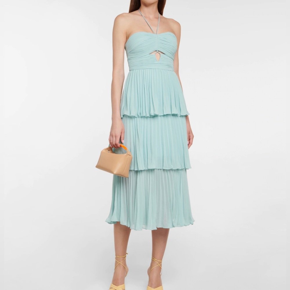 NWT 🔥🔥 Self Portrait Chiffon Midi Dress - Picture 10 of 14